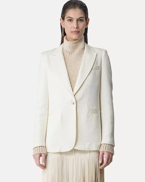 BLAZER DE ALTA COSTURA EN TEJIDO EFECTO SARGA FORTE_FORTE