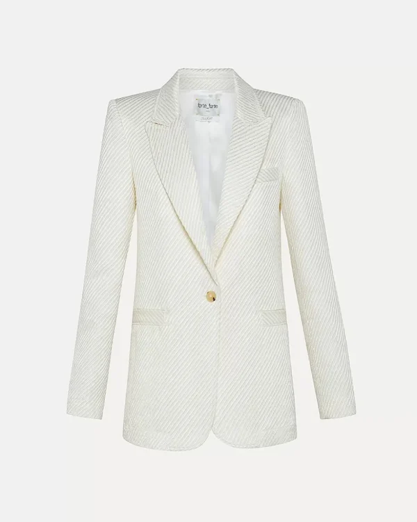BLAZER DE ALTA COSTURA EN TEJIDO EFECTO SARGA FORTE_FORTE