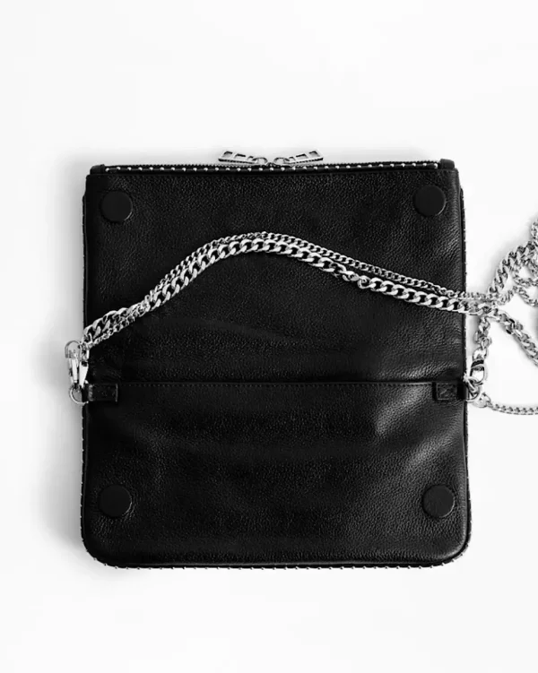 BOLSO ROCK GRAINED LEATHER + STUDS ZADIG & VOLTAIRE