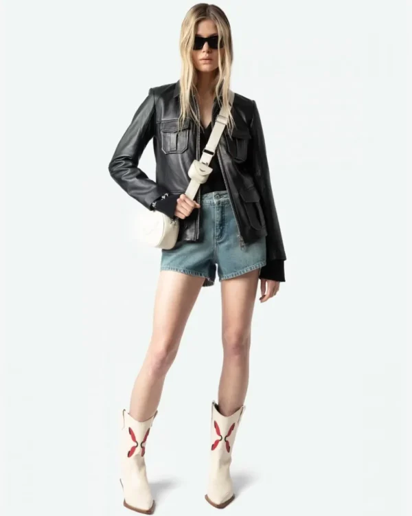 BOLSO ROCK WITH YOU GRAINED LEATHER ZADIG & VOLTAIRE