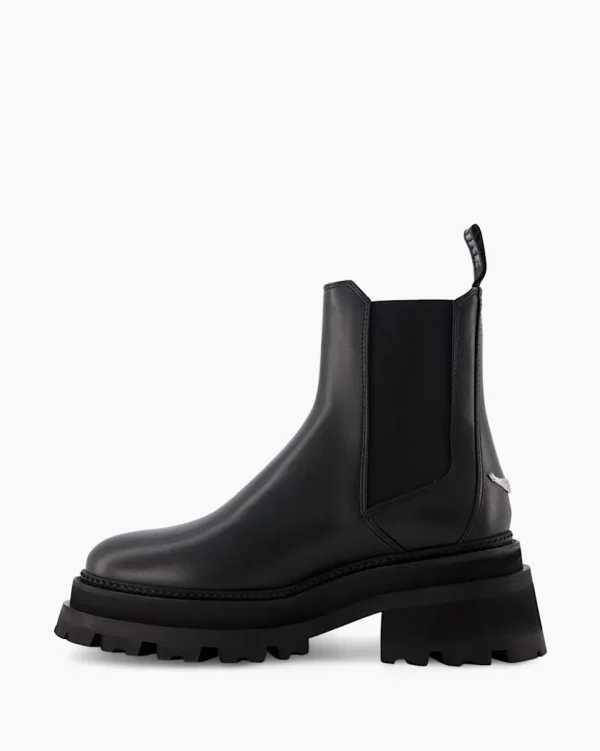 BOTAS RAVE SEMY-SHINY CALFSKIN ZADIG & VOLTAIRE