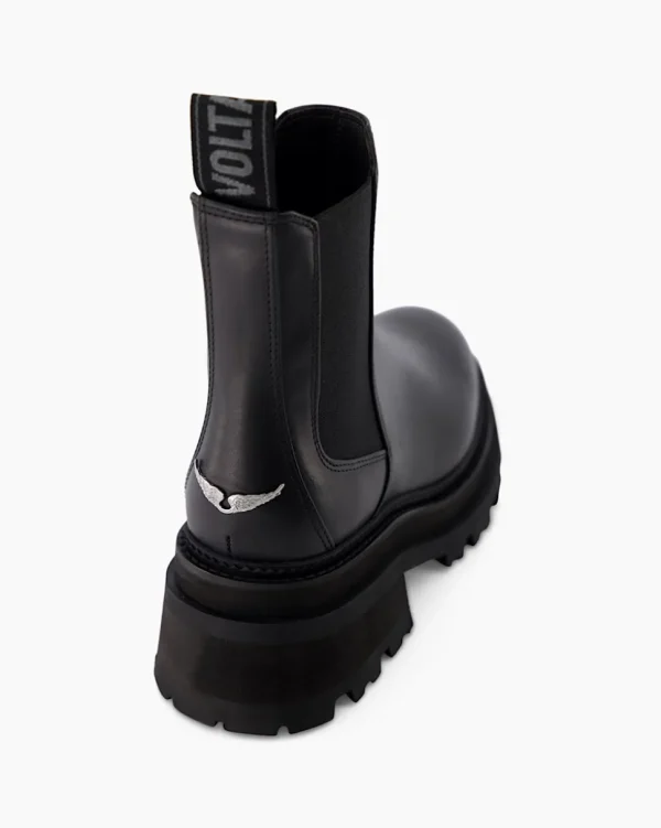 BOTAS RAVE SEMY-SHINY CALFSKIN ZADIG & VOLTAIRE