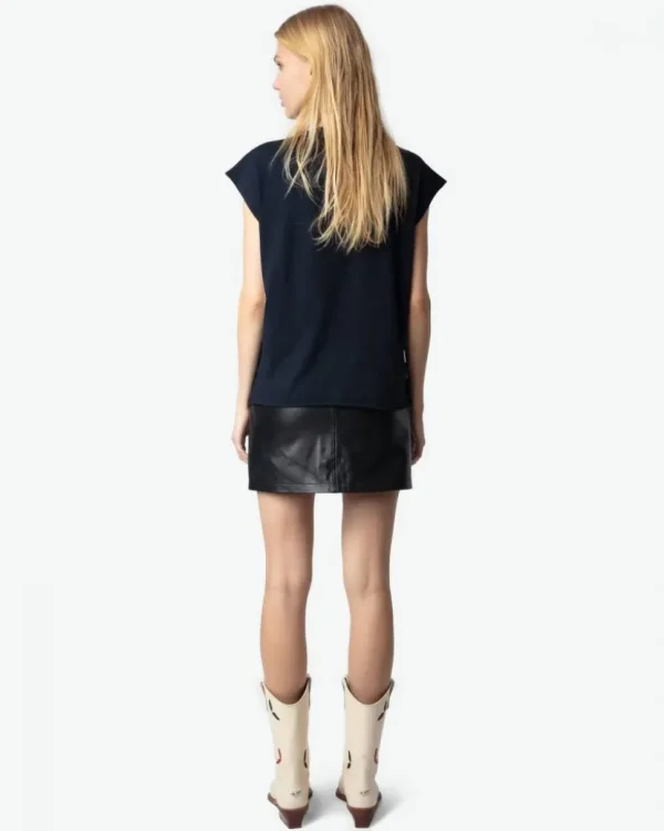 CAMISETA CLOE GUITAR WINGS STRASS ZADIG & VOLTAIRE