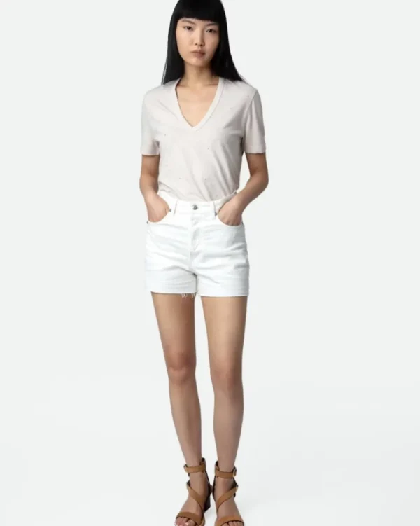 CAMISETA WASSA DOTS STRASS ZADIG & VOLTAIRE
