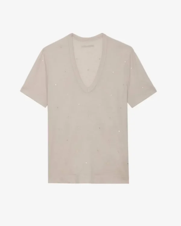 CAMISETA WASSA DOTS STRASS ZADIG & VOLTAIRE