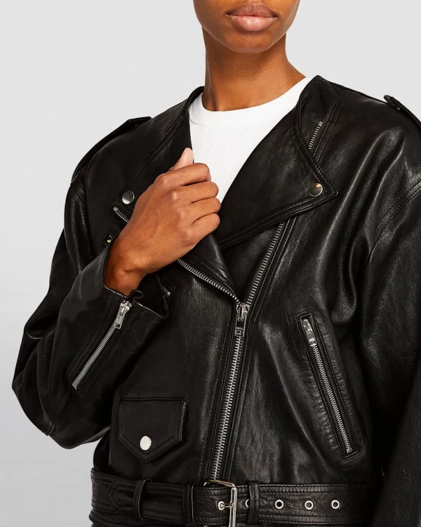 CHAQUETA DE CUERO AUDRIC ISABEL MARANT