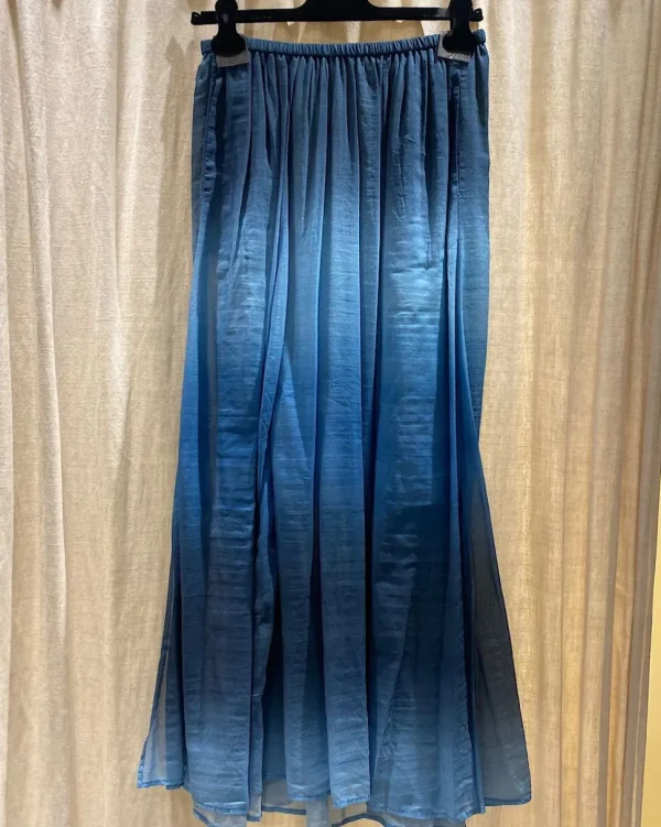 DEGRADE DENIM VOILE SKIRT FORTE_FORTE