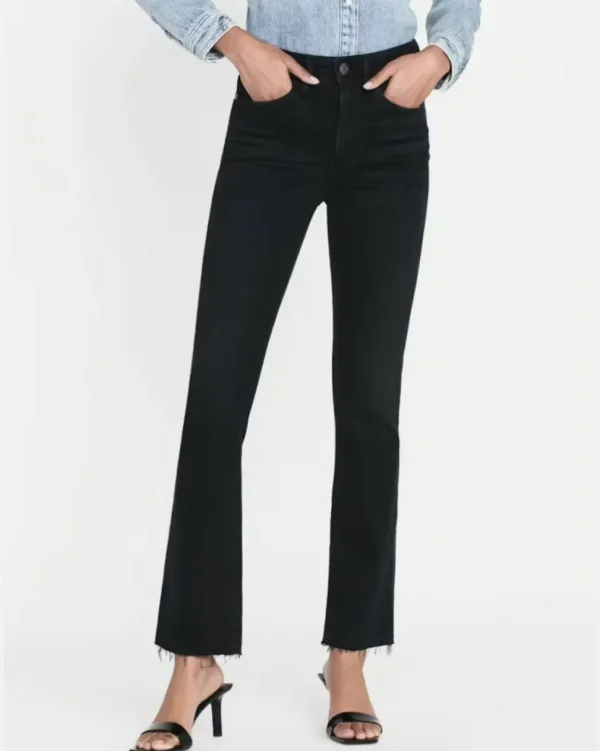 PANTALONES LE CROP MINI BOOT RAW FRAY FRAME
