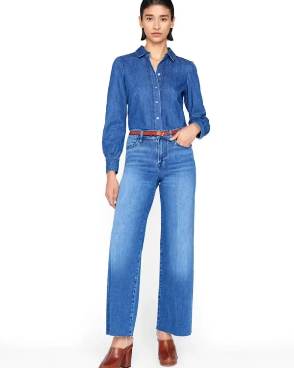 PANTALONES LE SLIM PALAZZO RAW AFTER FRAME