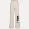 PANTALONES "LE BOUQUET" DENIM BORDADO 5 BOLSILLOS FORTE_FORTE