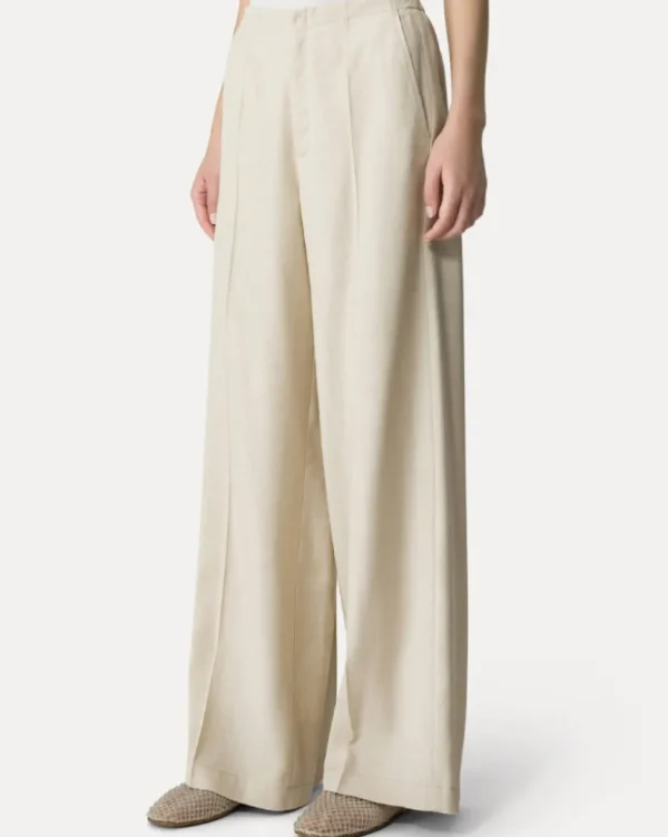 PANTALONES VISCOSE WOOL SLUB FLAT FRONT PANTS FORTE_FORTE