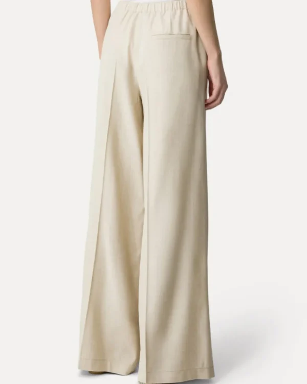 PANTALONES VISCOSE WOOL SLUB FLAT FRONT PANTS FORTE_FORTE
