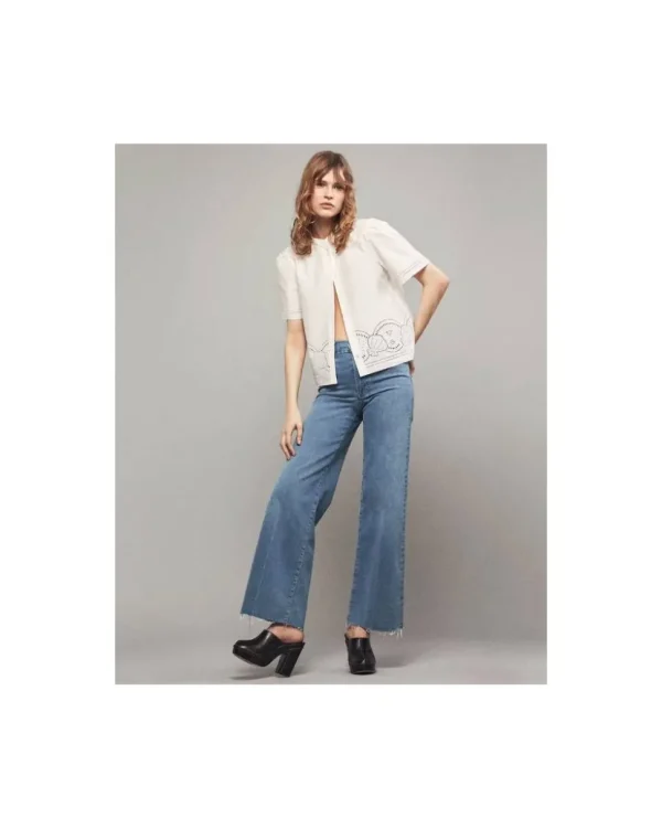 PANTALONESLE SLIM PALAZZO RAW FRAME