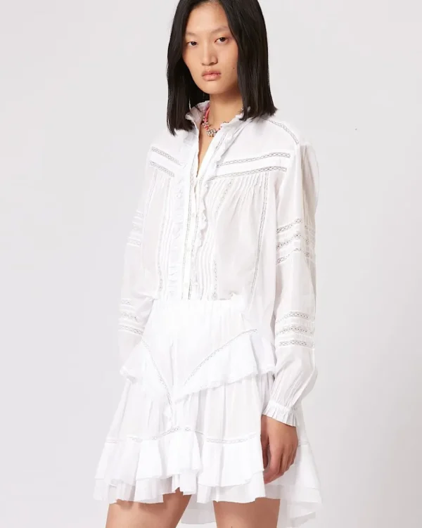 TOP DE VOILE DE ALGODÓN METINA ISABEL MARANT ÉTOILE