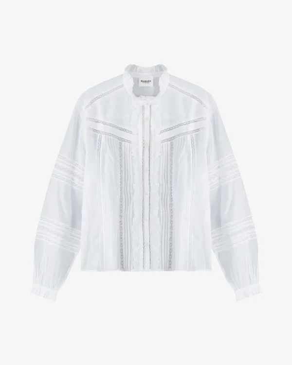 TOP DE VOILE DE ALGODÓN METINA ISABEL MARANT ÉTOILE