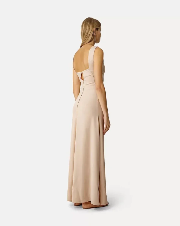 VESTIDO STRETCH CREPE CADY LONG FORTE_FORTE